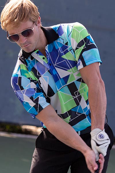 Cooltan® Tan-Through Sportshirts Graphic Polo Topspin