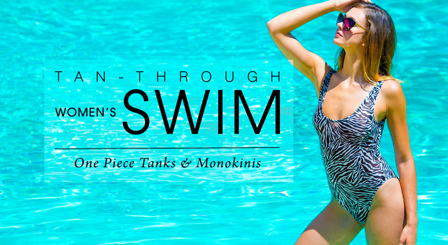 Tan Through 1-piece Swimsuits | One Piece Swimwear | Cooltan